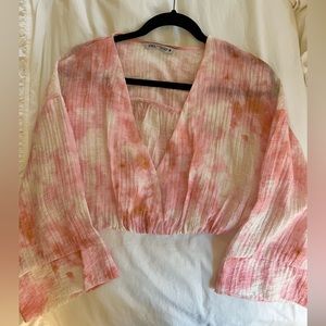 Zara Tie Dye Top XS